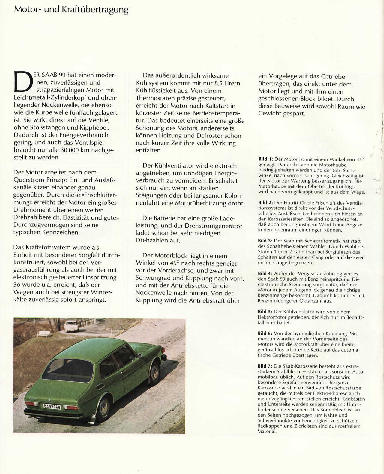 Saab 99 Brochure